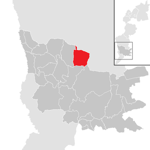 Lage der Gemeinde Güttenbach im Bezirk Güssing (anklickbare Karte)