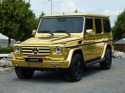 G 350 BlueTEC in Goldlackfolie