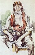 Junge mit roter Weste, um 1890, Aquarell, Samm-lung Feilchen-feldt, Zürich