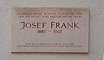 Josef Frank – Gedenktafel
