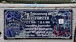 Uzzi Förster – Gedenktafel