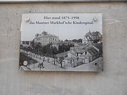 Mautner Markhof’sches Kinderspital – Gedenktafel