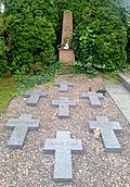 Friedhof Gerchsheim, Württemberger Soldatengräber und Denkmal
