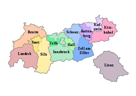 Liste der Gerichtsbezirke in Tirol | AustriaWiki im Austria-Forum