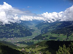 Ausblick auf das Zillertal