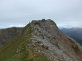 Gipfel der Getrumspitze von Osten