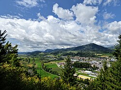Blick von Südosten auf die Wimitzer Berge