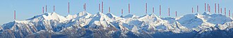 Glocknergruppe Gesamtansicht von Nordwesten