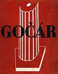 Buchcover, Architektenmonografie über Josef Gočár, Genf, 1930