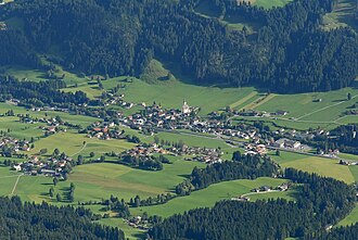 Going, gesehen aus Norden vom Wilden Kaiser