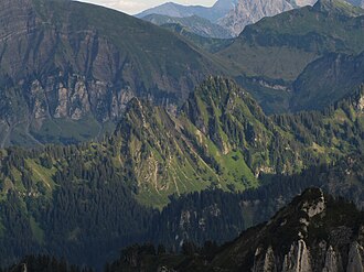 Grüne Köpfe von der Winterstaude (1877&nbsp;m) aus Nordwesten