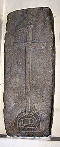 Granitene Grabplatte. Aus der Zeit der Herren von Perg und Machland