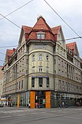 Das sog. Roseggerhaus in der Annenstraße