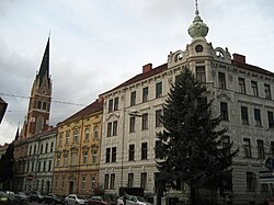 Haus mit Jugendstilfassade, Kreuzung Naglergasse/​Schützenhofgasse