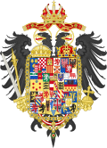 Großes Wappen des Kaisers Joseph II. von Habsburg-Lothringen (Falkenstein in Feld 8), 1765