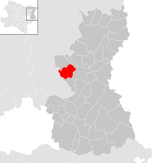 Lage der Gemeinde Groß-Schweinbarth im Bezirk Gänserndorf (anklickbare Karte)