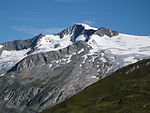 Großvenediger von Süden, rechts das Hohe Aderl