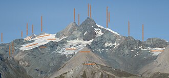Lage des Großglockners von Süden, 2020