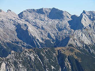Die Grubenkarspitze von der Kaskarspitze