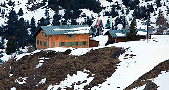 Schweinfurter Hütte von Süden
