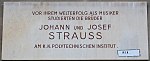 Johann und Josef Strauss – Gedenktafel