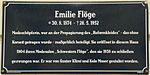 Emilie Flöge – Gedenktafel