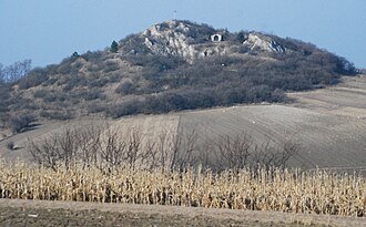 Der Schweinbarther Berg oder Kreuzberg von Süden