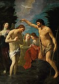 Taufe Christi, 1622–23, Öl auf Leinwand, 263,5 × 186,5 cm, Kunsthistorisches Museum, Wien
