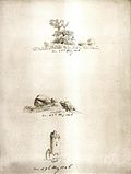 Caspar David Friedrich: Baum, Hünengrab und Turm, 1806