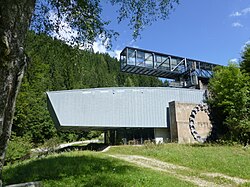 Ausstellungsgebäude in der Heft, Hüttenberg für die Kärntner Landesausstellung