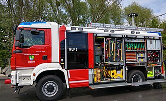 Seitenansicht HLF 3 aus Niederösterreich