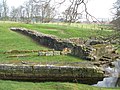 Abschnitt 27: Überreste des östlichen Widerlagers der Wallbrücke bei Chesters