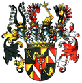 Gemehrtes Wappen der Grafen von Harrach zu Rohrau und Thannhausen