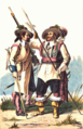 Musketier und Hauptmann der „Pfalz-Neuburg-Teutschmeister“ (1696)