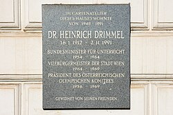 Heinrich Drimmel – Gedenktafel