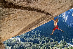 Heinz Zak, Separate Reality 5,11d, Free Solo,  Yosemite-Nationalpark, Kalifornien, USA