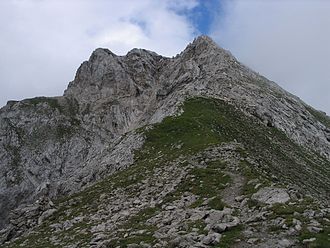 Gipfel des Hinteren Tajakopf von Süden