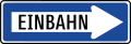 10: Einbahnstraße (Fahrtrichtung rechts)