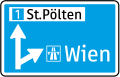 14a: Vorwegweiser zur Autobahn oder Autostraße