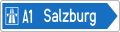 14b: Wegweiser zur Autobahn oder Autostraße (rechts)