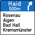 15a-b: Vorwegweiser – Autobahn oder Autostraße