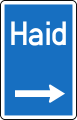 15b-b hoch: Ausfahrts­wegweiser – Autobahn oder Autostraße