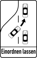 23c: Fahrstreifen­verminderung