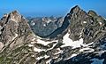 Hochgundspitze, Große Steinscharte und Rotgundspitze