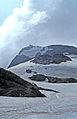 Hochköniggipfel über dem Gletscher mit dem alten Matrashaus (1977)