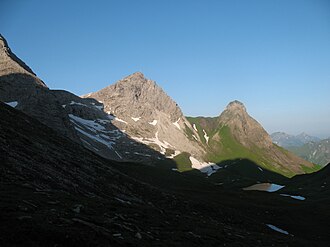 Hochrappenkopf (links) und Rappenköpfle
