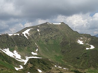 Hochschwung von der oberen Tubayalm (aus Südwest)