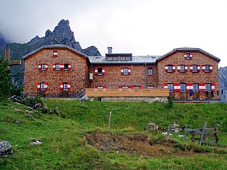 Hofpürglhütte unter der Bischofsmütze