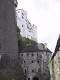 Blick auf Keutschachbogen, Hohen Stock und Kuenburgbastei