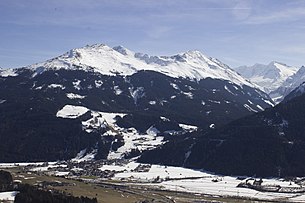 Hollersbach im Pinzgau, Blick gegen die Hohen Tauern